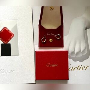 Authentic Cartier trinity earrings